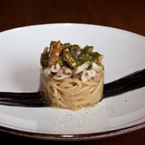 Spaghetto alle vongole e bottarga